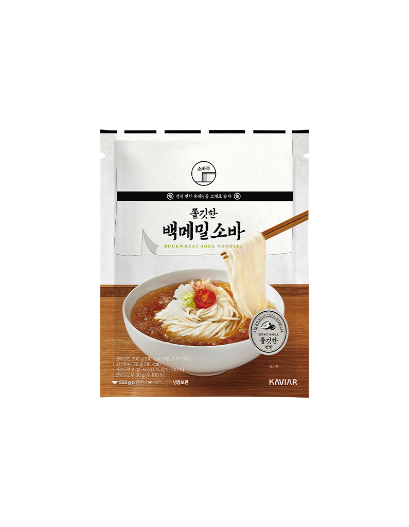 [소바쿠]쫄깃한 백메밀소바 532g