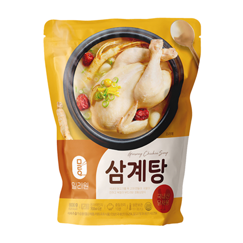 밀리원 삼계탕 800g 5팩 구성